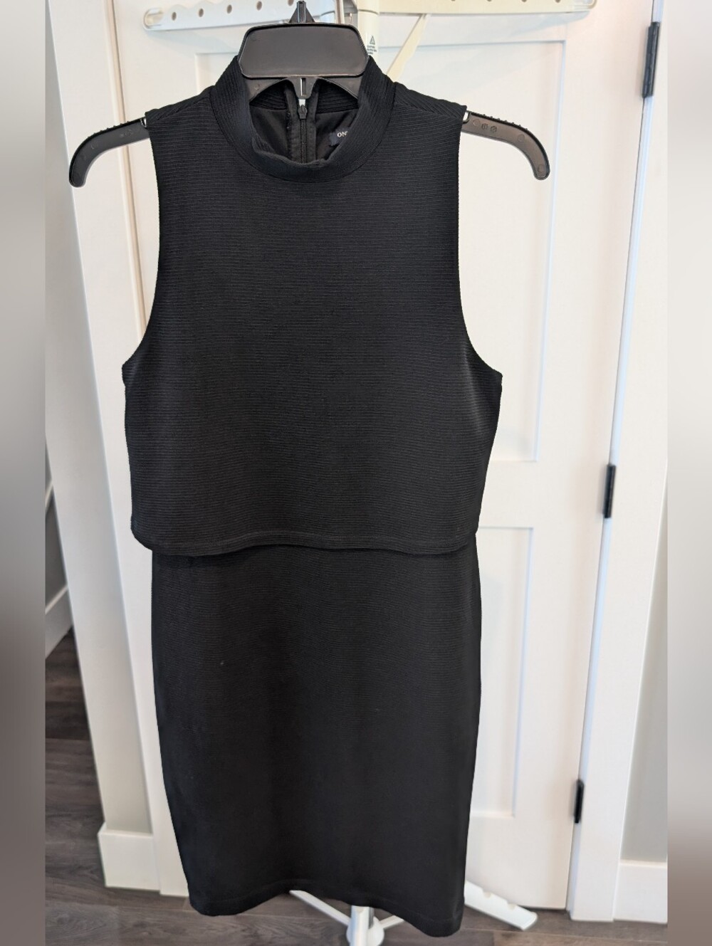 Sleeveless Midi Mock Neck Dress